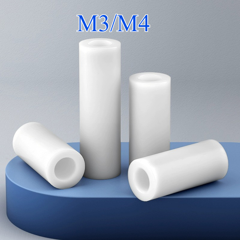 คอลัมน์แยก ABS สีขาว, คอลัมน์แยกฉนวน, คอลัมน์แผ่นพลาสติก 3mm4mm ผ่านคอลัมน์ปลอกไนลอน [lgx-MB]