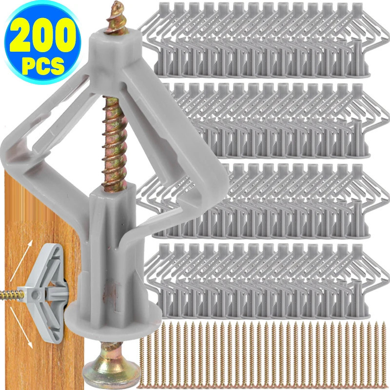 Plasterboard Expansion Screw Tube Drywall Anchor Bolt Hollow-Wall Plug Fixed Airplane Expansion Plug