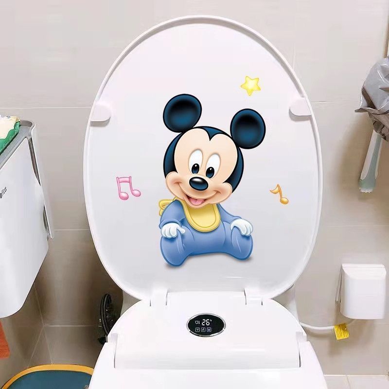 สติ๊กเกอร์ติดห้องน้ําการ์ตูนใหม่สติกเกอร์ห้องน้ํากันน้ําสําหรับห้องน้ําสติกเกอร์สร้างสรรค์และส่วนบุคคลสติกเกอร์ตกแต่งฝาชักโครกตลก ราคา ถูกที่สุด ดีลบีเคเค แกลเลอรีภาพที่ 8