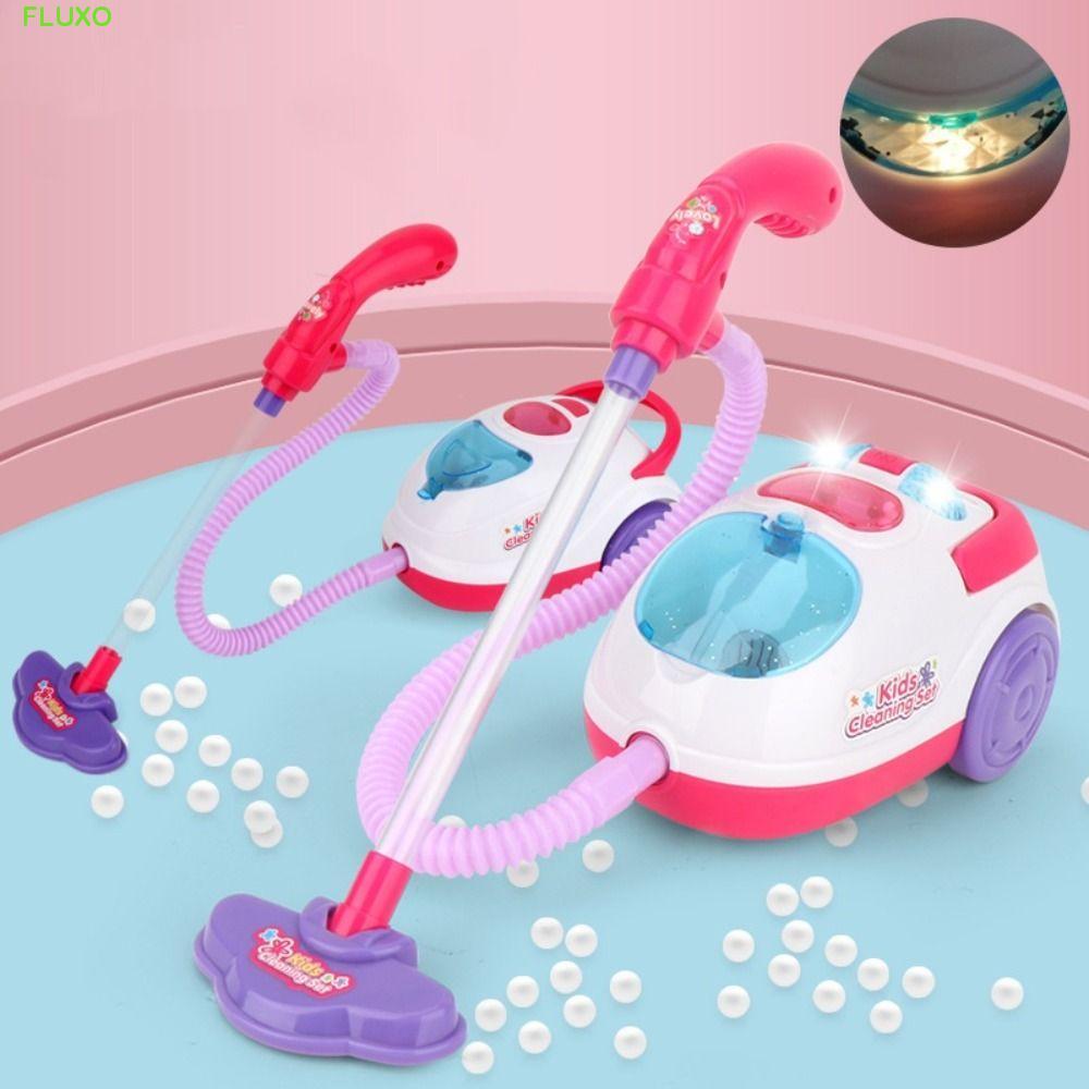 FLUXO เครื่องดูดฝุ่นไฟฟ้าของเล่นสําหรับเด็ก ทําความสะอาดฝุ่น มีไฟเสียง ฝึกจับด้วยมือ