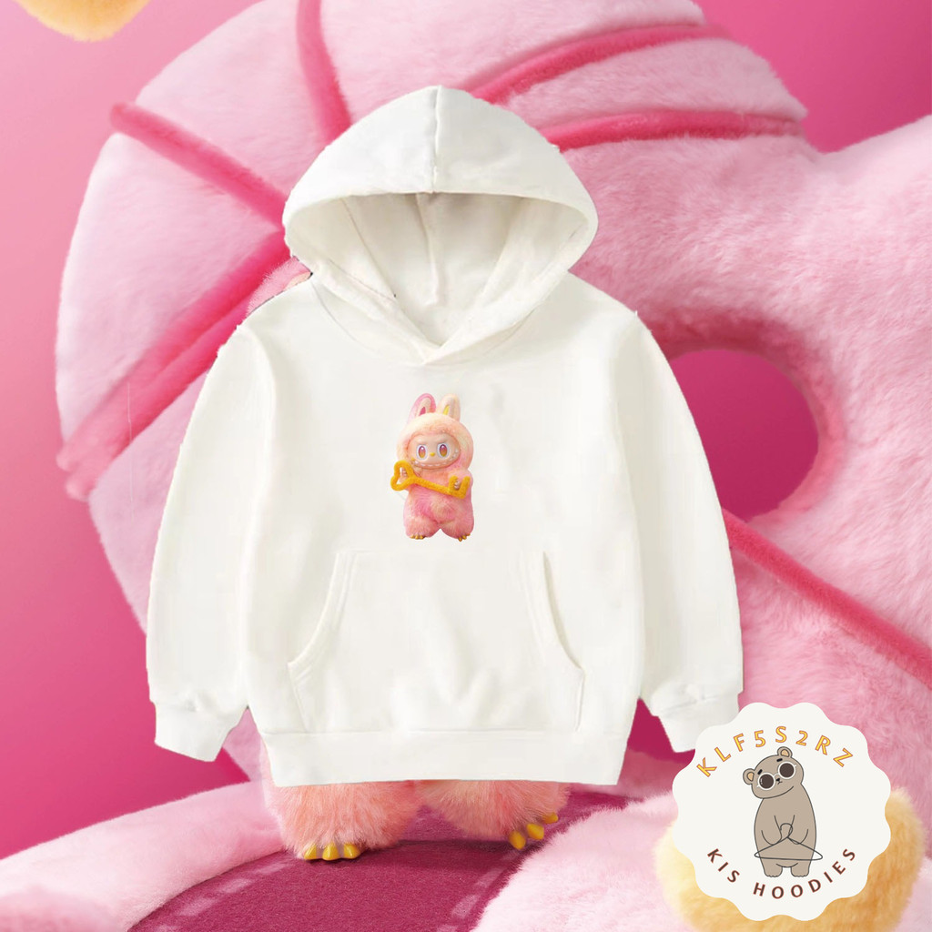 Key to Cute Labubu Hoodie – Pop Mart Pink Edition for Kids | Unlock Playful Charm with Cozy Style #P