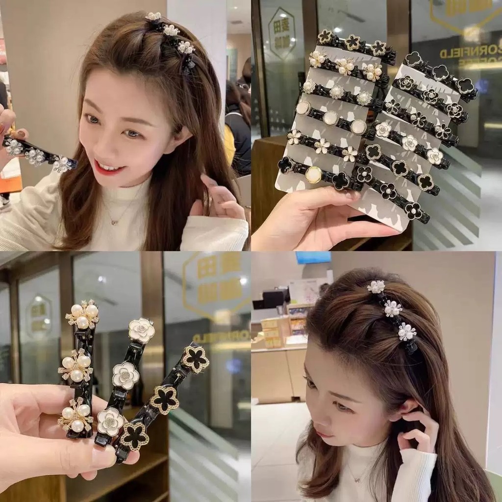 กิ๊บติดผมดอกไม้สไตล์ใหม่ระดับไฮเอนด์ สำหรับผู้หญิง ใช้จัดแต่งทรงผมและควบคุมเส้นผมวิ่ง