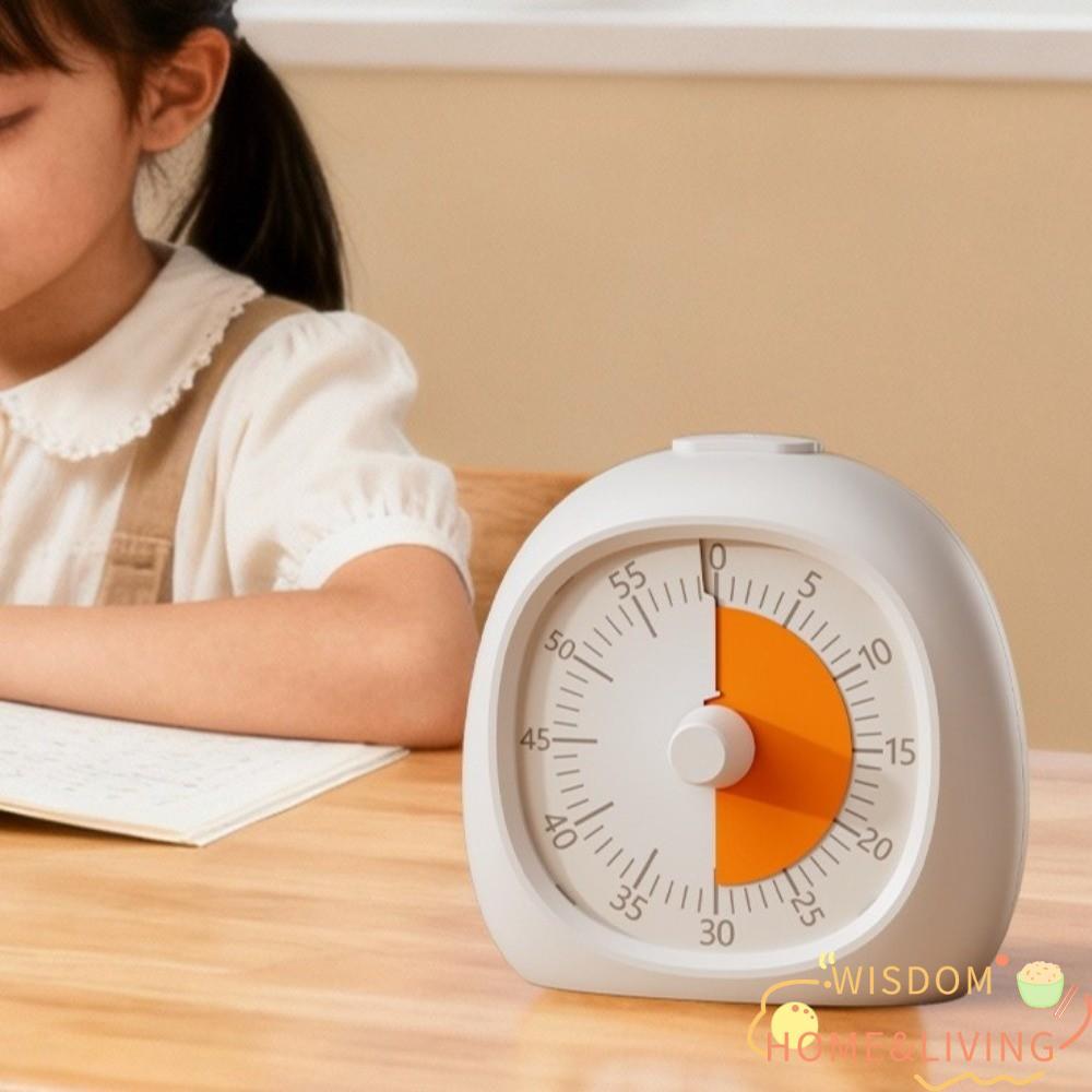 WISDOM Visual Timer, พลาสติกเงียบนับถอยหลังจับเวลา, ปฏิบัติ 60 นาทีโฟกัส Aid Study Timer เด็ก Study