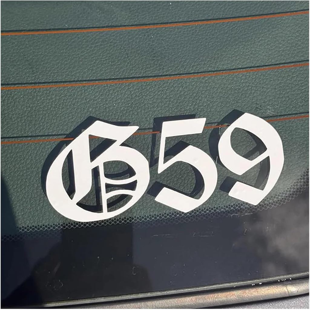 Gary-59 Decals Vinyl Car Window Bumpers Stickers Waterproof Accessories Die Cut Auto Decoration(Whit