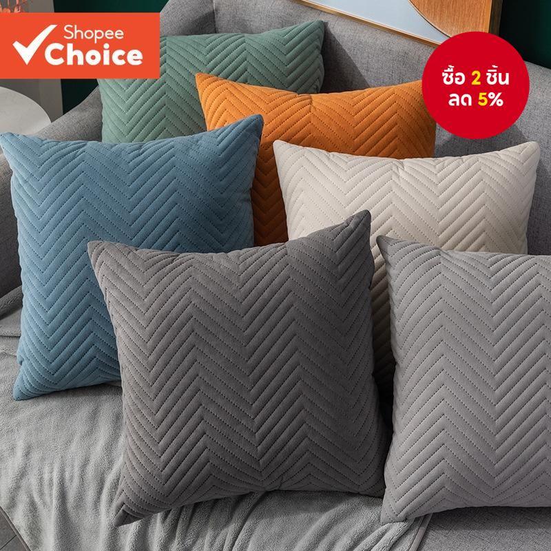 ปลอกหมอนโซฟากํามะหยี่ลายสก๊อต (45 ซม.) – คุณภาพสูงตุ๊กตานุ่มโยนตกแต่ง