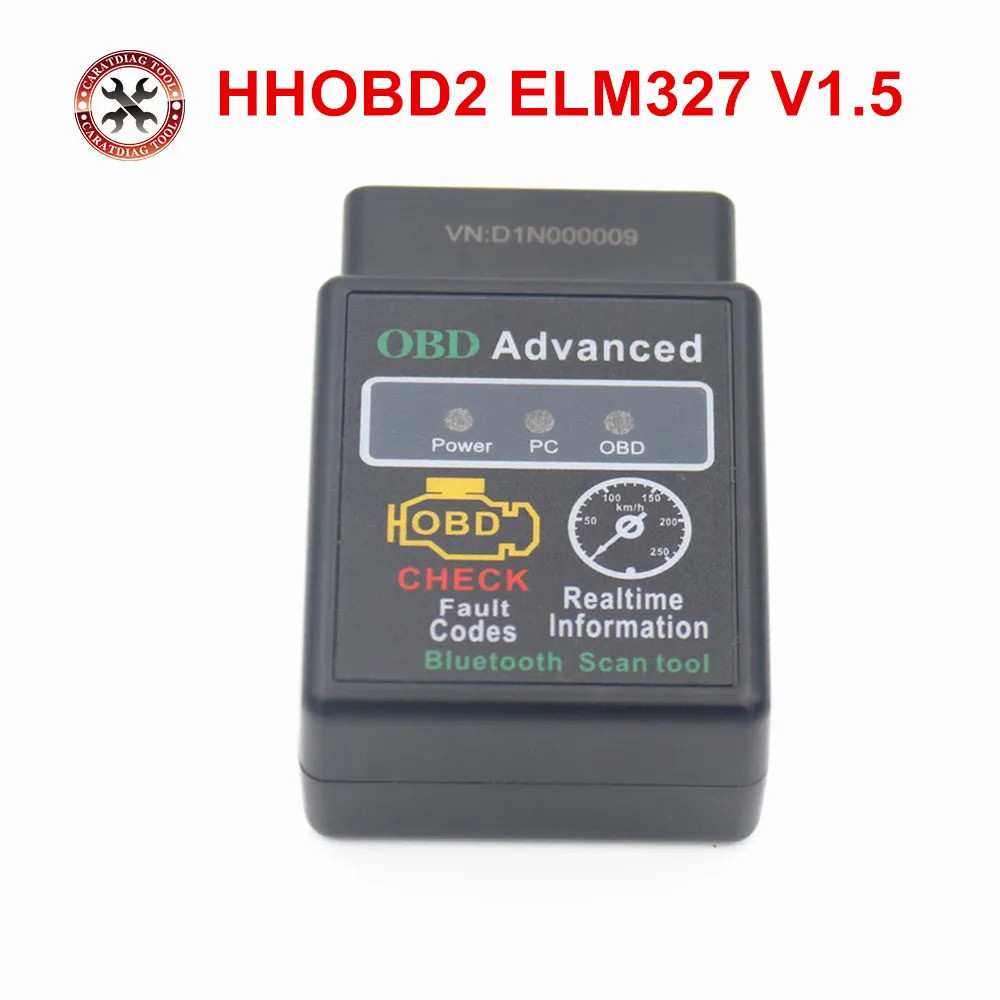 ร้อน!!! ELM327 HHOBD2 เครื่องสแกนวินิจฉัย V1.5/V2.1 ELM327 ทํางานแรงบิดพีซีบลูทูธ ELM327 HH OBDII พร