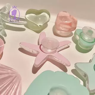 # ANTH # 1 ชุด DIY Clogs รองเท้าแตะสวนรองเท้าตกแต่งน่ารักปลาดาวเรซิ่นรองเท้า Charms อุปกรณ์เสริม Buckles Pins หญิงผู้หญิงของขวัญ.