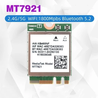 การ์ด Wifi Mini Model MT7921 WIFI6 2.4G/5G M.2 Bluetooth5.2 รองรับ Windows 10/11