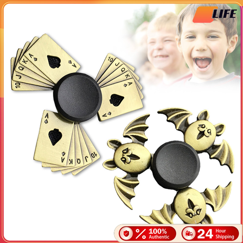 เก็บปลายทาง！fitget spinner metalโลหะผสม ของเล่นมือหมุน สปินเนอร์นิ้วมือ