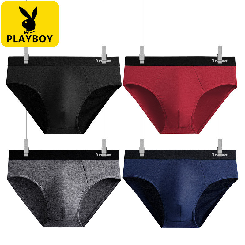 กางเกงในชายผ้าฝ้ายแท้ ระบายอากาศได้ดี ไซส์ใหญ่มากมาย A2025 R0Z2