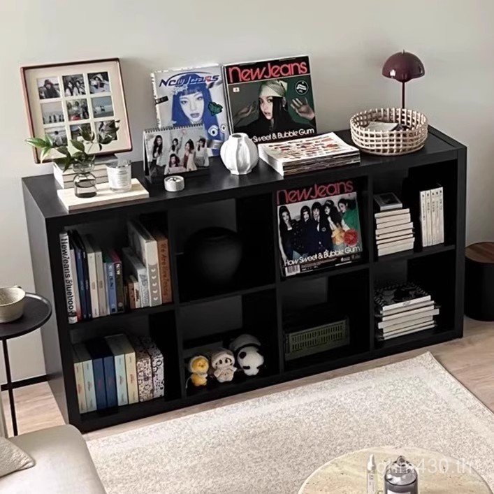 ตู้เก็บของ Carlake Lattice ตู้ Locker ด้านหลังผนังตู้ข้างเตียงสีดําตู้หนังสือห้องนอนตู้ชั้น Locker W