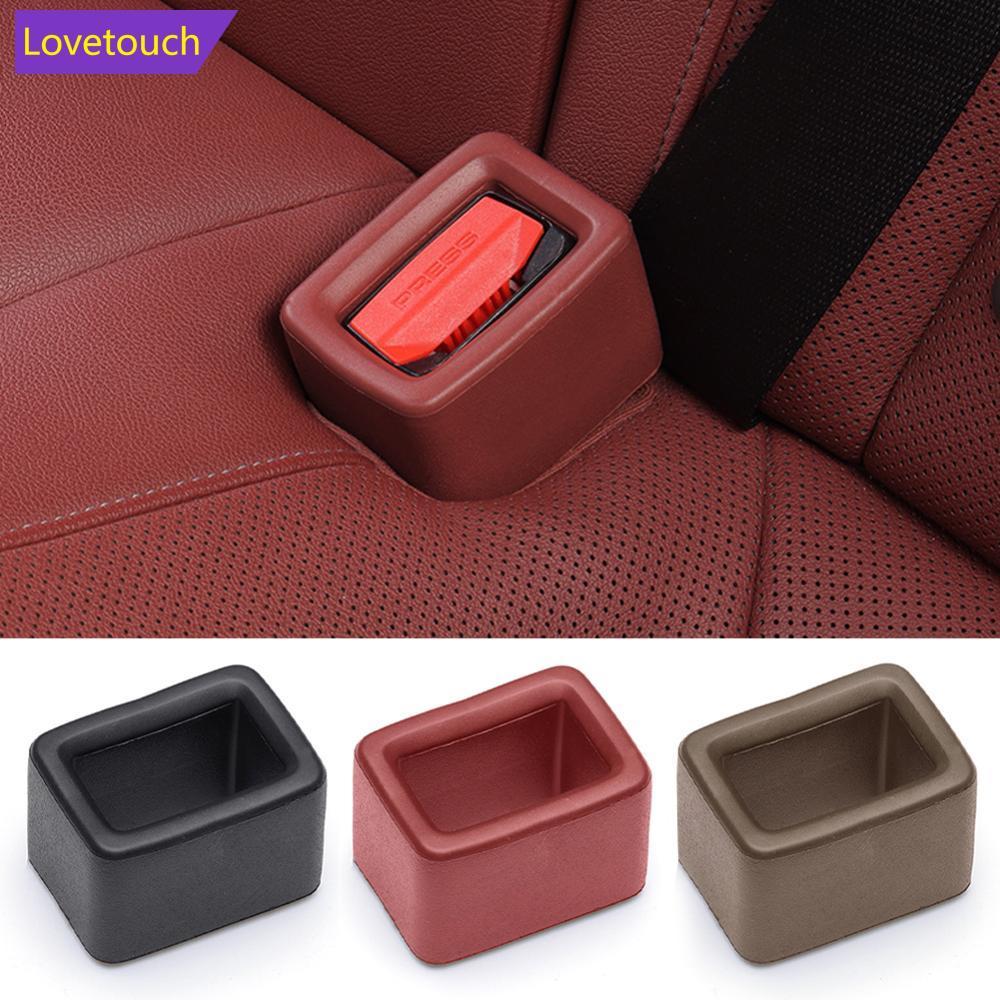 LOVETOUCH Universal Car Seat Belt Buckle Cover เข็มขัดนิรภัยในรถยนต์ Anchor Socket EVA Anti-collisio
