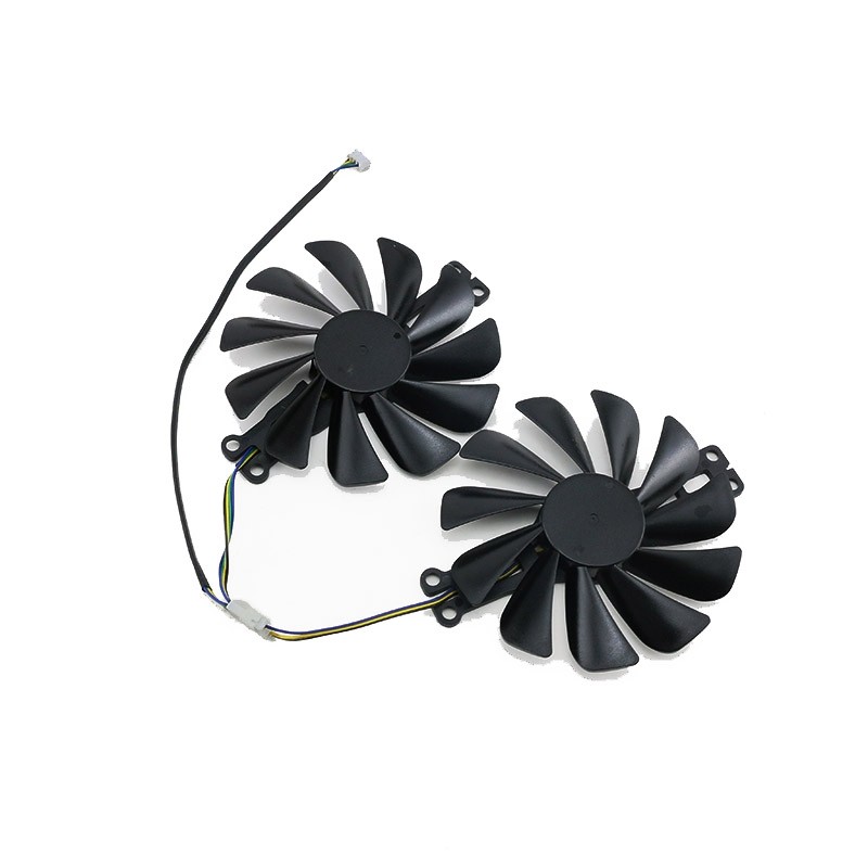 X XFX ดูข้อความ RX6600 6600XT Speedster Black Wolf Version พัดลมการ์ดกราฟิก FY010010เอ็ม12แอลพีเอ