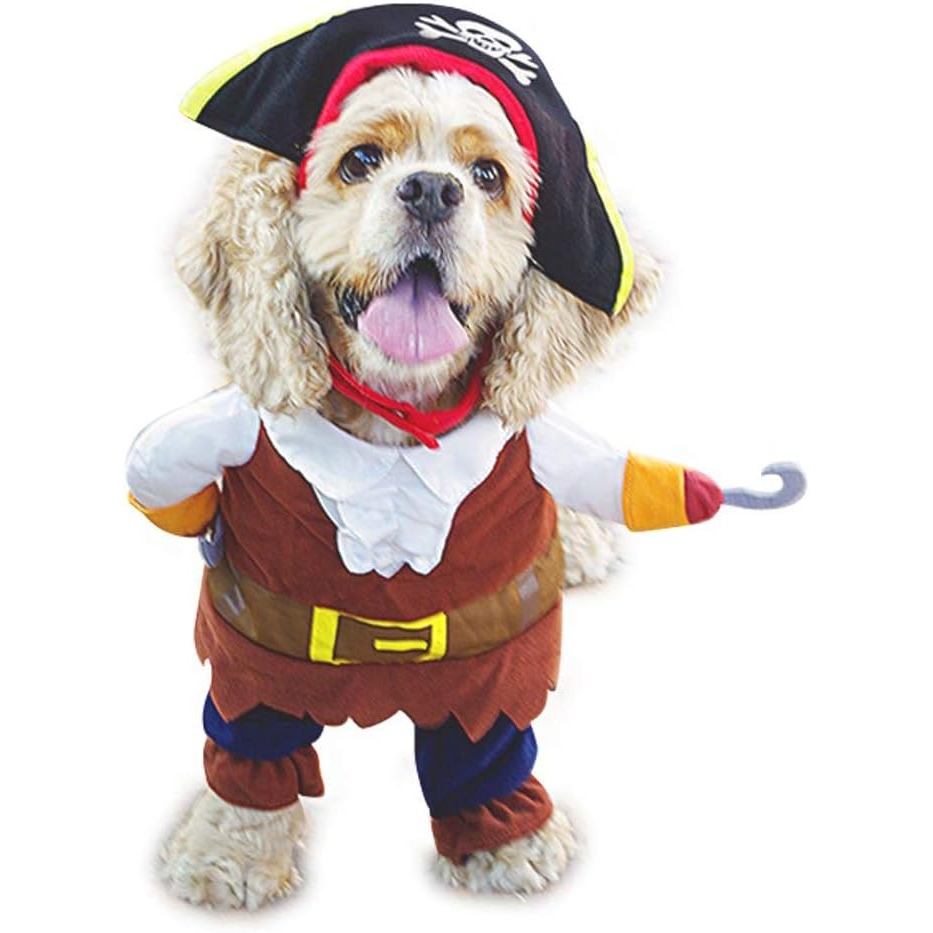 SEIS Pet Pirate Suit Pirates Dog Corsair Dressing up Party Costume of The Caribbean Style cat Costum