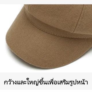 Miss_J พร้อมส่งจากกทม🎀หมวกเบเร่ต์ทรงแปดเหลี่ยมสไตล์อังกฤษย้อนยุคระดับไฮเอนด์สำหรับฤดูใบไม้ร่วงและฤดูหนาว