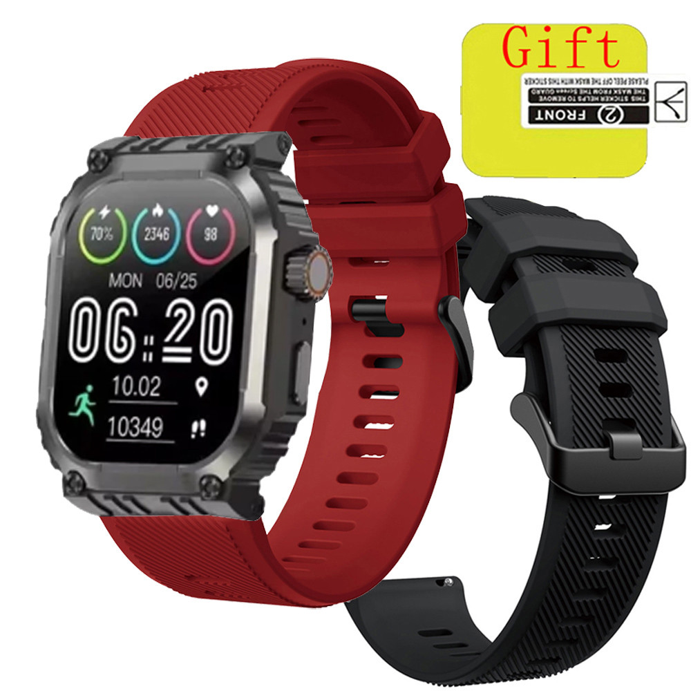 AXON G-Connect สมาร์ทสายนาฬิกาซิลิโคนสําหรับ AXON G-Connect หน้าจอป้องกันฟิล์มสายรัดข้อมือผู้ชายผู้ห