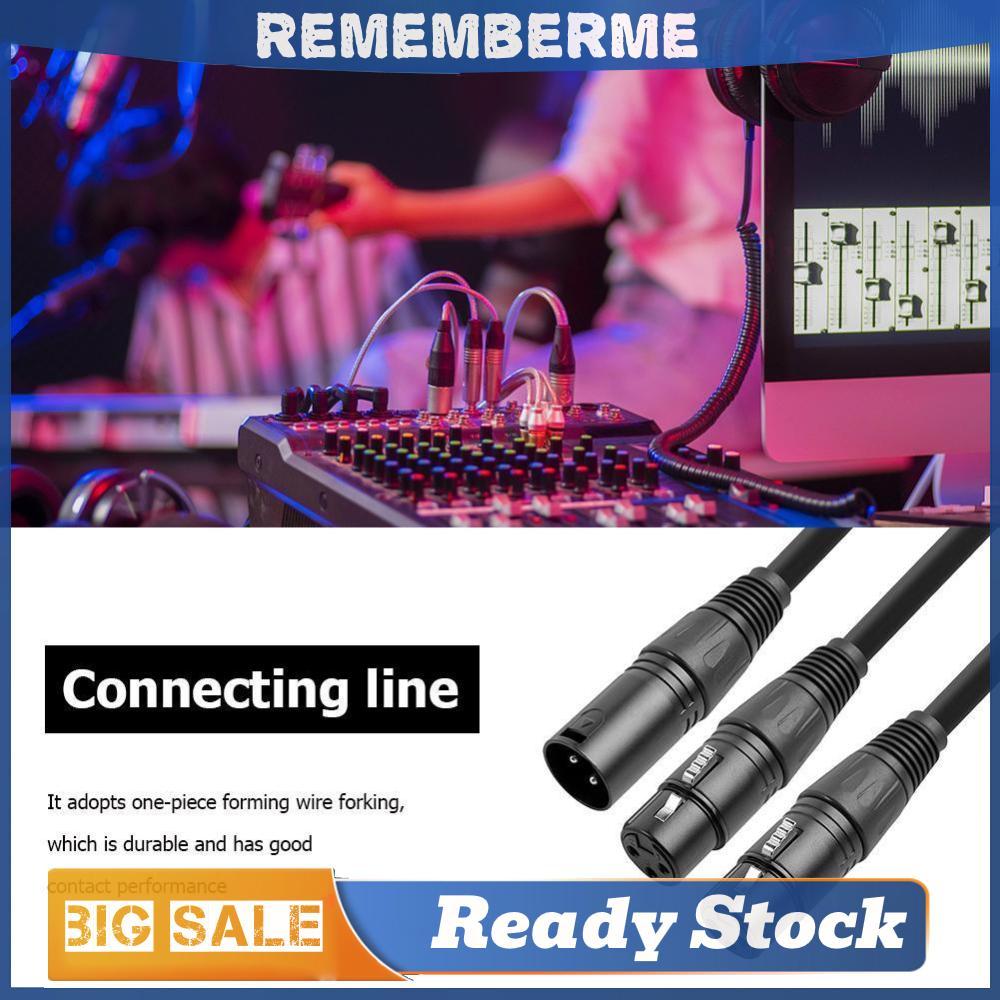 50 ซม.3Pin XLR ชายคู่ XLR หญิง Y-Splitter สาย XLR Splitter สาย 3Pin XLR Splitter ชาย 2 หญิงสาย 1 ชาย