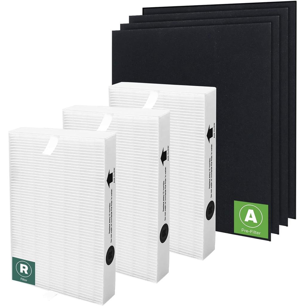 HPA300 HEPA Filter สําหรับ Honeywell เครื่องฟอกอากาศกรอง 3 HRF-R3 Ture R HEPA Filter เปลี่ยน 4 Pack 