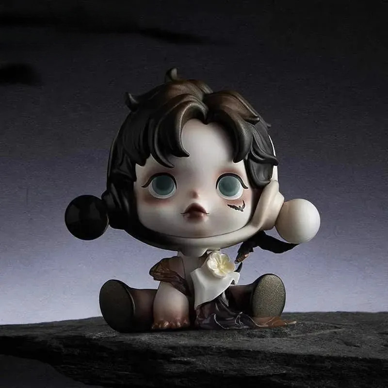 POPMART SKULLPANDA POPMART SKULLPANDA POPMART SKULLPANDA Tingqian Momei Series อินเทรนด์เล่น Fig