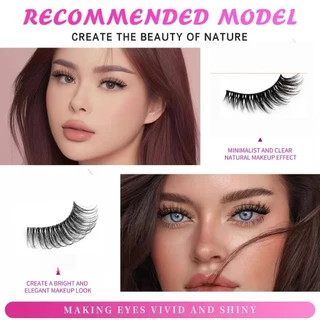 【จัดส่งในพื้นที่】Diy Eyelash Extensions 3 คู่ Lashes One Piece Senseless Dense Fiber ประดิษฐ์ขนตา Cos Devil ประเภท A