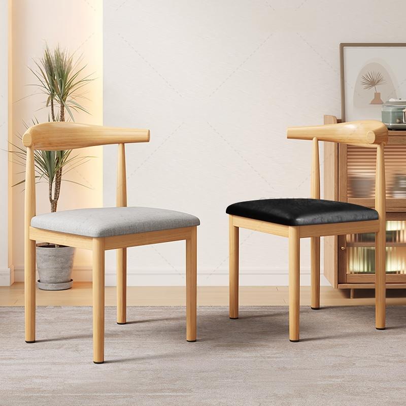 BA🔥สินค้าแนะนำ🔥 เก้าอี้ เก้าอี้กินข้าว มีพนักพิง เบาะนุ่มทันสมัย เบาะหนัง（ส่งจากกรุงเทพ）