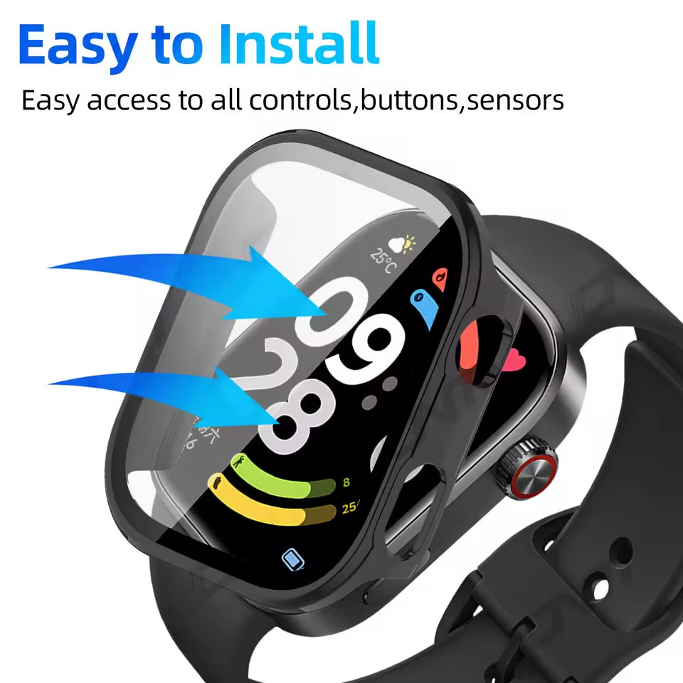 【สาย+เคส】สายนาฬิกาซิลิโคนสําหรับ Redmi Watch 6 5 4 สายคล้องคอสําหรับ Xiaomi Band 9 Pro 8 Pro พร้อม Case - รูปที่ 3