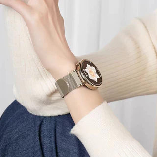 สายรัดโลหะสแตนเลส 20มม 22มม for Samsung Galaxy Watch /Huawei GT/Redmi Watch 5 Active/Lite/Garmin/Xiaomi/Amazfit Bip 6