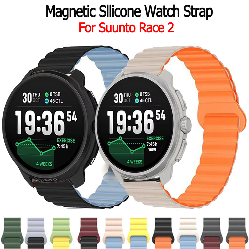 สายนาฬิกา สำหรับ Suunto Race 2 สายนาฬิกาข้อมือ แม่เหล็ก Suunto Race 2 นาฬิกาอัฉริยะ
