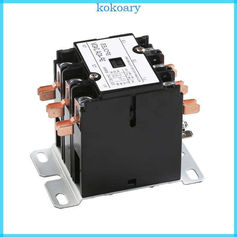 3 Poles 40A 220V Contactor Strong HVAC System Relays Brass Contacts Strong