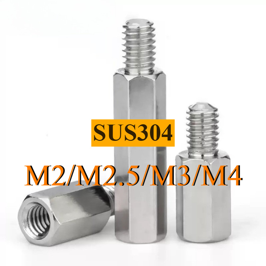 304 สแตนเลสหัวเดียวหกเหลี่ยมสตั๊ดแชสซีบอร์ดหลักเชื่อมต่อคอลัมน์แยกคอลัมน์ทองแดงคอลัมน์สตั๊ดคอลัมน์ M