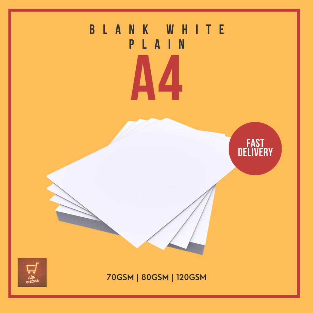 70gsm 80gsm 120gsm กระดาษ A4 / กระดาษอเนกประสงค์ / กระดาษธรรมดา / Kertas A4 สีขาว
