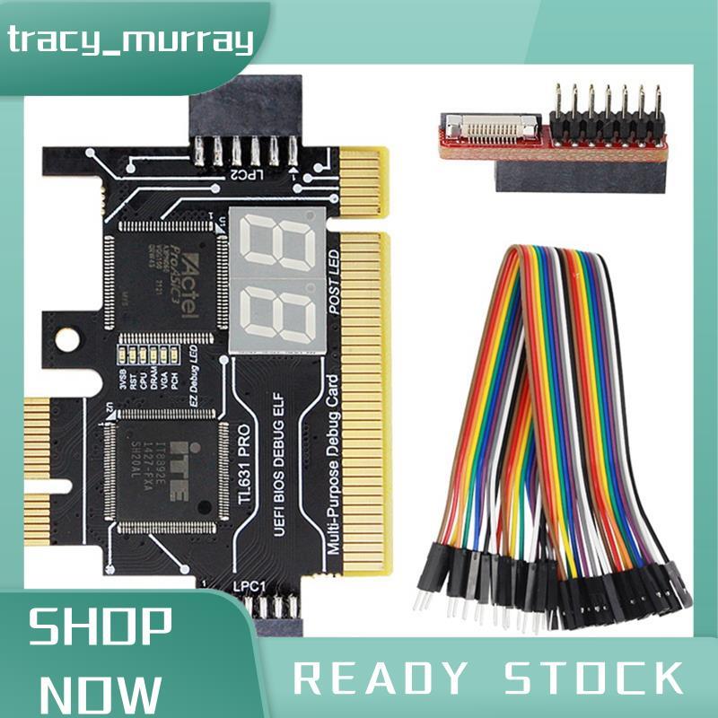 tracy_murray TL631 PRO PCI Diagnose การ์ดอุปกรณ์เสริม PC PCI-E สําหรับ MINI LPC เมนบอร์ดวิเคราะห์เคร