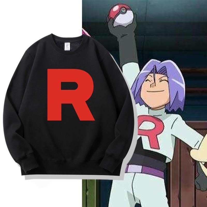 เสื้อสเวตเตอร์คอกลม Pokémon Anime Musashi Kojiro สำหรับผู้ชายและผู้หญิง