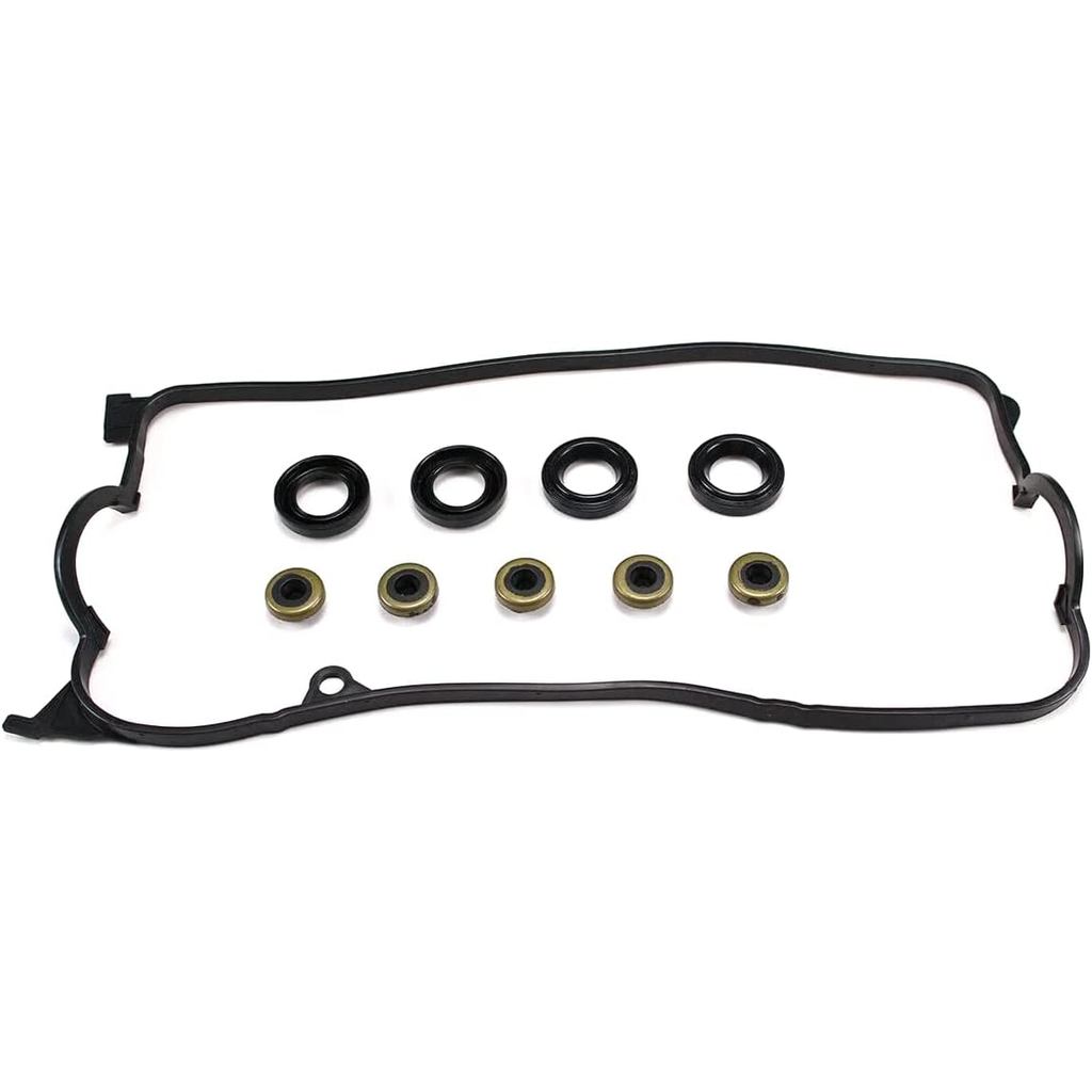 AUCERAMIC VS50606R Valve Cover Gasket Set Kit Fit 2001-2005 for Honda Civic EX HX GX DX LX 1.7L SOHC