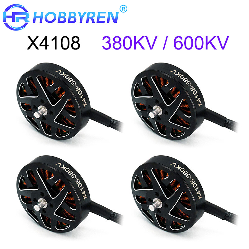 4pcs 4108 X4108 380KV 600KV มอเตอร์ไร้แปรงสําหรับ RC FPV Drone MultiRotor เฮลิคอปเตอร์ RC รุ่นอะไหล่