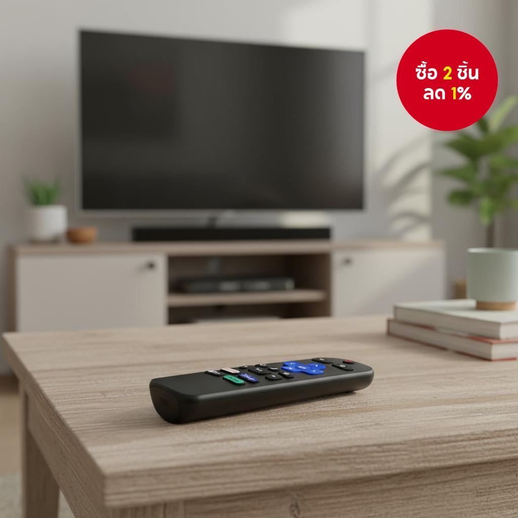 รีโมทคอนโทรลสําหรับ Roku-TV, รองรับการใช้งานกับสมาร์ททีวี Hisense, Onn, Sharp Roku Series