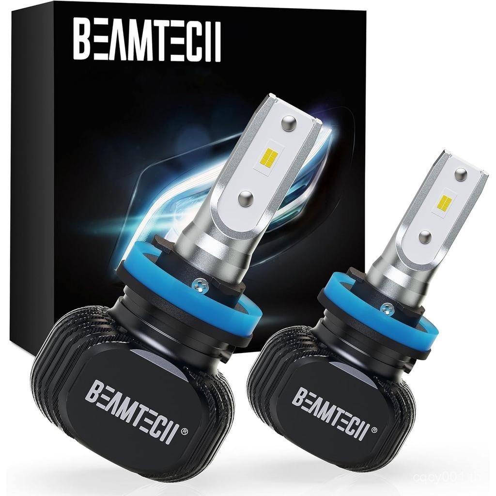 BEAMTECH H11 Bulbs, S1 Series H8 H9 ไฟตัดหมอก, Brighter 6500K สีขาว, 2 หลอด GT0J