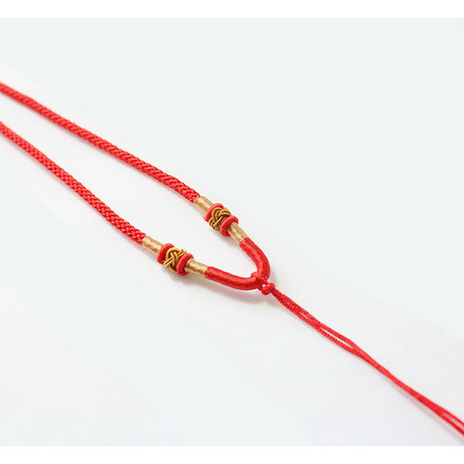 DIY อัญมณีหยกสำเร็จรูป แบบhand-woven agate jade สำหรับผู้ชายและผู้หญิง ในลักษณะสายคล้องคอมากความสง่า