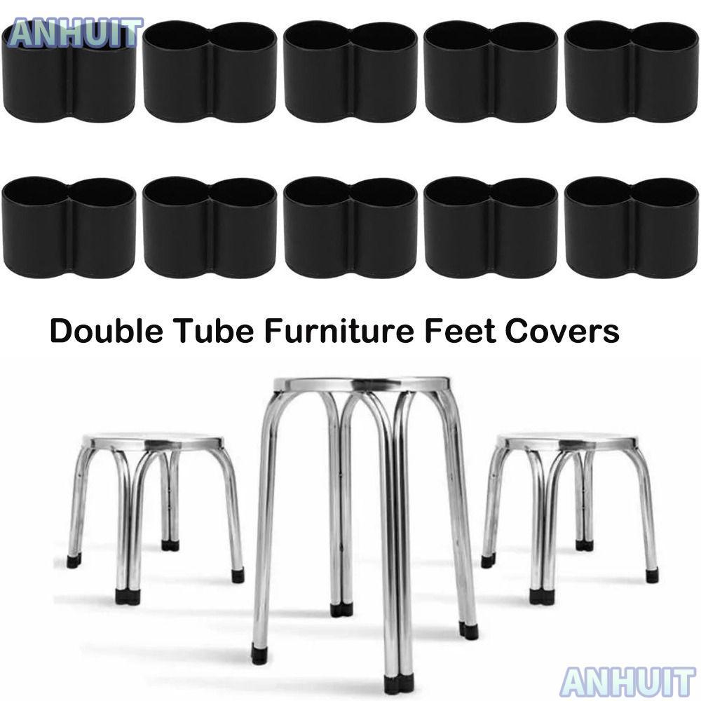 อันฮุย เก้าอี้ขาหมวกถ้วยตารางแผ่นซิลิโคนชั้นป้องกันรอบด้านล่างพลาสติกท่อปก