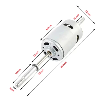 12V DC มอเตอร์พัดลม RS755 รอบต่อนาทีมินิความเร็วสูง มอเตอร์สำหรับเครื่องใช้ไฟฟ้าเครื่องมือ
