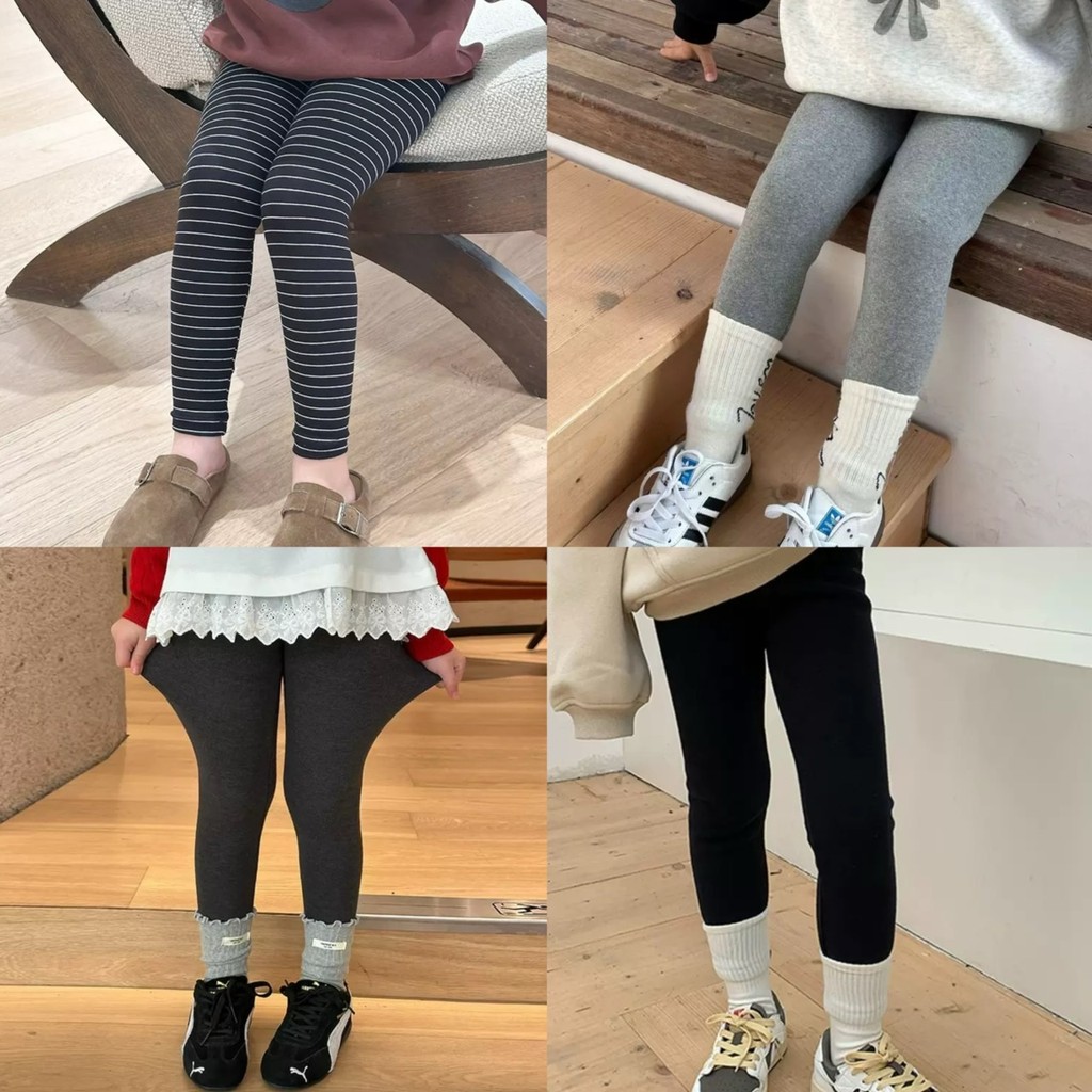 PRETTY BABY กางเกงขายาวเด็ก กางเกงเด็ก เลคกิ้งขายาว แฟชั่นเด็ก (1906)