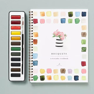 📘คู่มือทีละขั้นตอน เริ่มจากศูนย์จนวาดภาพสีน้ำเป็น📘 สมุดสอนวาดสีน้ำแบบทีละขั้นตอน อธิบายด้วยภาพประกอบชัดเจน ฝึกจากรูปทรงพื้นฐานไปจนถึงภาพที่ซับซ้อน