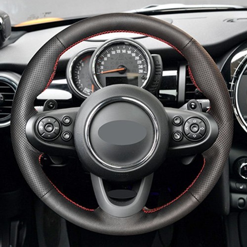 Car Steering Wheel Sewing Leather Cover For Mini Cooper S JCW R50 R52 R53 F55