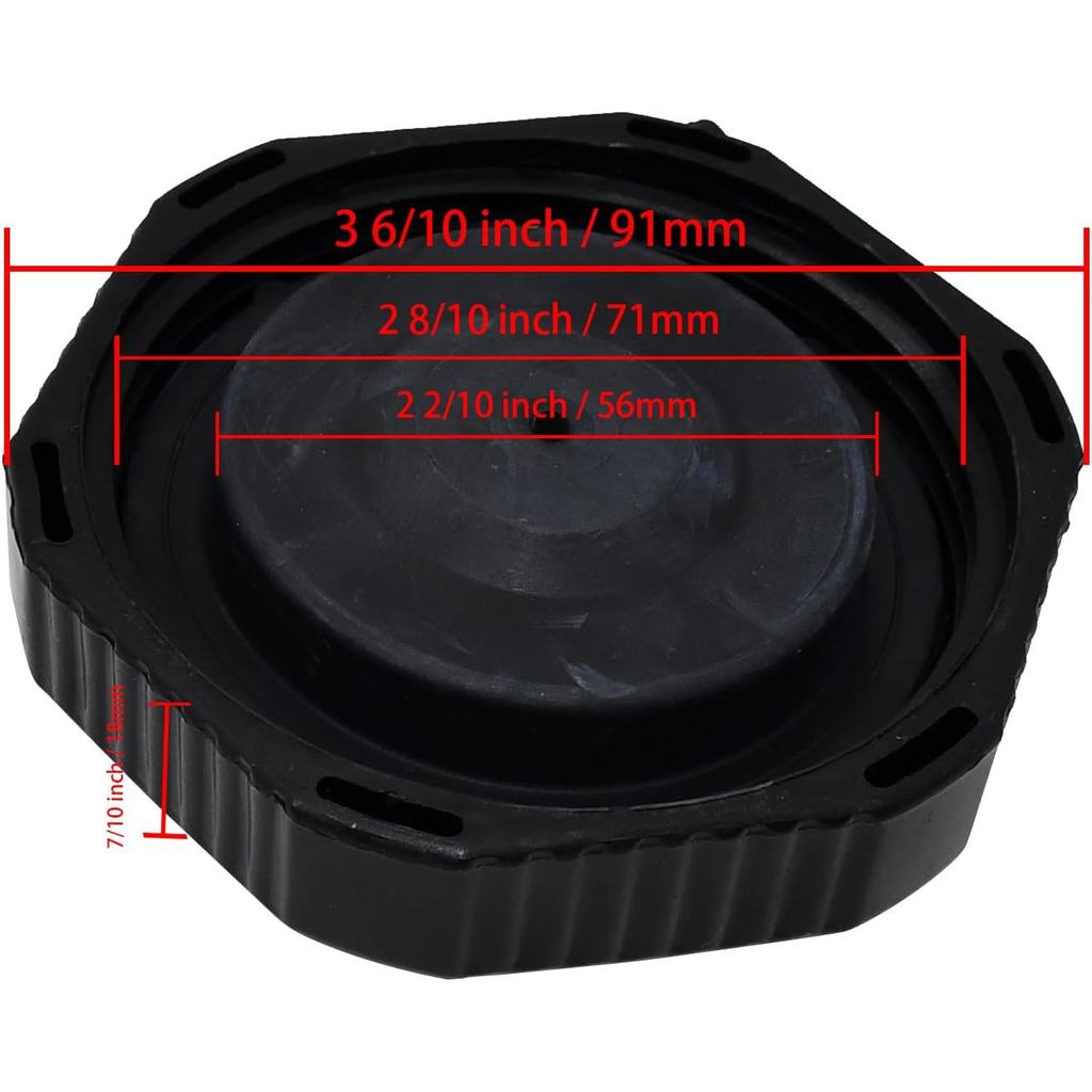 Fuel Cap 3C081-04290 Compatible with Kubota Tractors U48-5 U55-5 KX057-5 M5040 M5140 M5660 M6040 M60