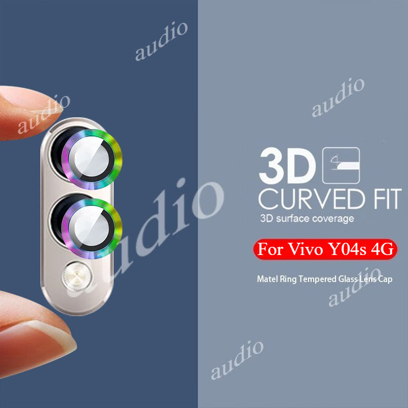 Vivo Y04s 4G โลหะกล้องเลนส์ Protector กระจกนิรภัยสําหรับ vivo Y04s Y04 VivoY04s 4G Ultra Thin Clear 