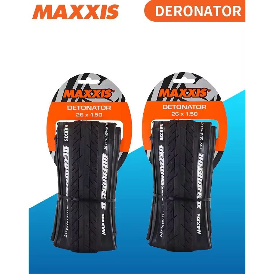 MAXXIS DETONATOR ยางนอกเสือภูเขา  26x1.25/26x1.5/27.5x1.5น้ําหนักเบา