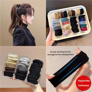 ผูกผมยืดหยุ่นสำหรับนักเรียน ผมหางม้า สีสันสวยงามและทนทาน