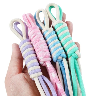 สีสัน Double Stranded โรมัน Knot กระเป๋าแขวนโทรศัพท์แขวนเชือก DIY Handmade พวงกุญแจตุ๊กตาของเล่นกล่องตาบอดจี้อุปกรณ์เสริม