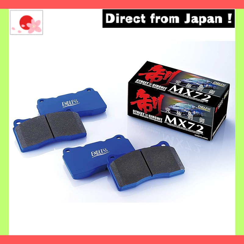 【Japan Original】
ENDLESS Brake Pads [MX72] for Toyota 86 ZN6 / Honda Civic FK2 FK8 (TYPE-R) / Mitsub