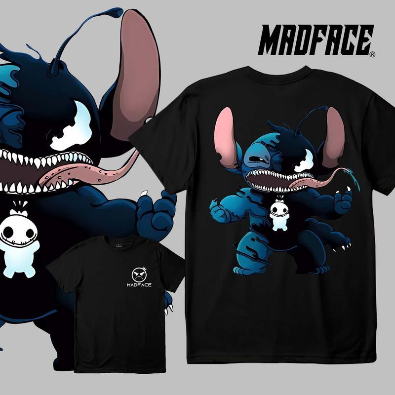 ชุดเสื้อยืดผ้าฝ้ายการ์ตูน Stitch&Venom จาก MADFACE